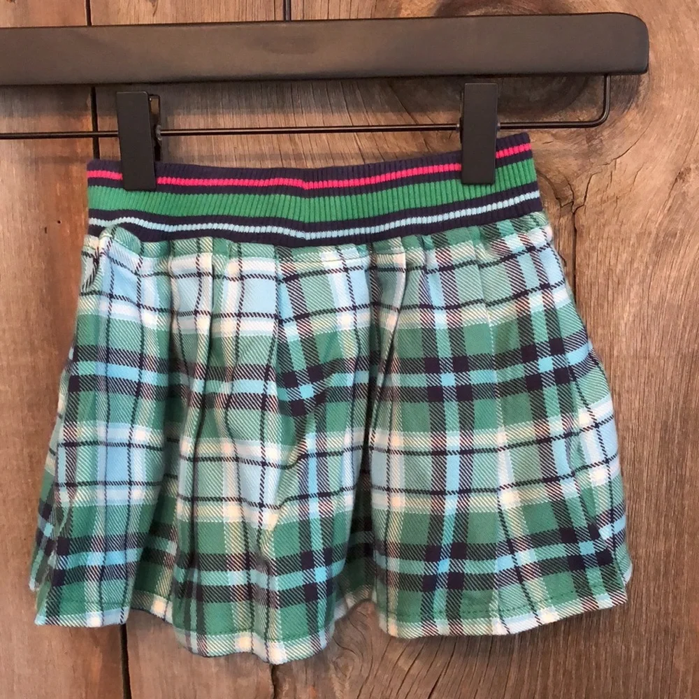Carter’s Green Plaid Pleated Skirt Size 2T Girls